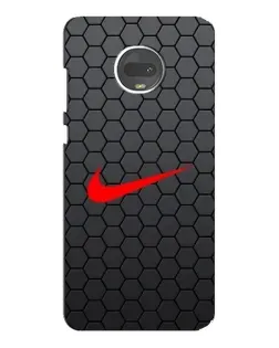 Чехол для Motorola MOTO G7 с картинкой «Nike — карбоновая сетка»