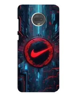 Чехол для Motorola MOTO G7 с картинкой «Техногенный стиль Nike»