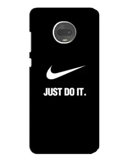 Чехол для Motorola MOTO G7 с картинкой «Классический принт Nike»