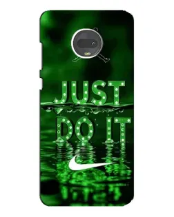 Чехол для Motorola MOTO G7 с картинкой «Зеленый неоновый Nike»