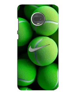 Чехол для Motorola MOTO G7 с картинкой «Теннисные мячи Найк»