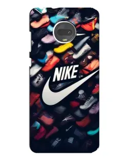 Чехол для Motorola MOTO G7 с картинкой «Коллекция кроссовок Nike»
