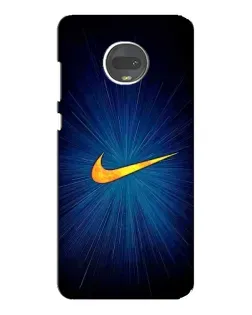 Чехол для Motorola MOTO G7 с картинкой «Синий пульс Nike»