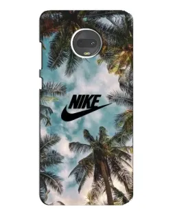 Чехол для Motorola MOTO G7 с картинкой «Тропический принт Nike»