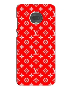 Чехол для Motorola MOTO G7 с картинкой «Яркий паттерн LV»