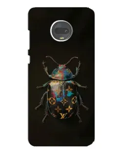 Чехол для Motorola MOTO G7 с картинкой «LV — мраморный принт»