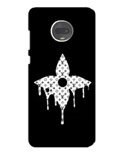 Чехол для Motorola MOTO G7 с картинкой «Цветочная монограмма»
