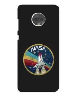 Чехол для Motorola MOTO G7 с картинкой «NASA — эмблема миссии»
