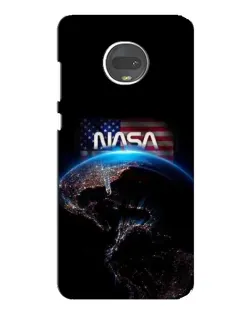 Чехол для Motorola MOTO G7 с картинкой «Земля из космоса NASA»