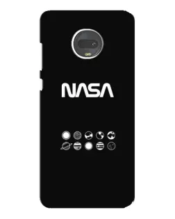 Чехол для Motorola MOTO G7 с картинкой «NASA — технический принт»