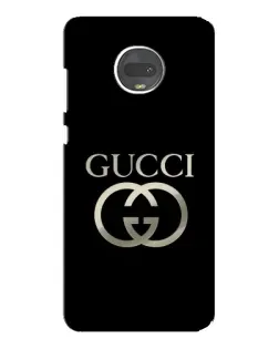 Чехол для Motorola MOTO G7 с картинкой «Gucci — золото на черном»