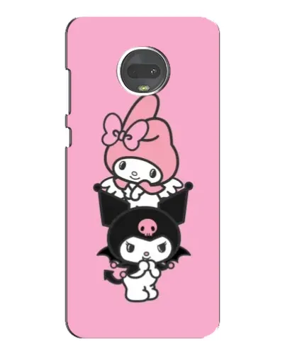 Чехол для Motorola MOTO G7 с картинкой «My Melody и Kuromi» Чехол для Motorola MOTO G7 с картинкой «My Melody и Kuromi»