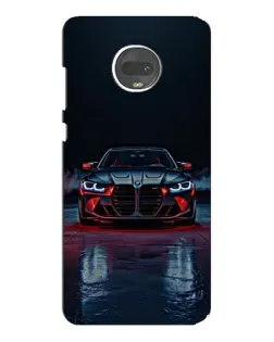 Чехол для Motorola MOTO G7 с картинкой «BMW на мокрой дороге»