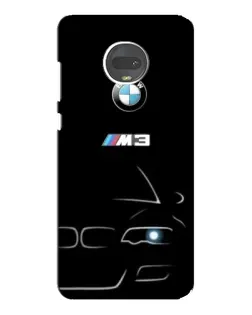 Чехол для Motorola MOTO G7 с картинкой «Минималистичный принт BMW M3»