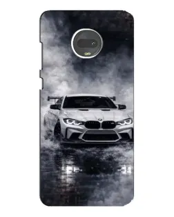 Чехол для Motorola MOTO G7 с картинкой «BMW сквозь туман»