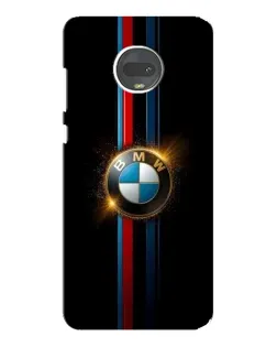 Чехол для Motorola MOTO G7 с картинкой «BMW M-Power неон»