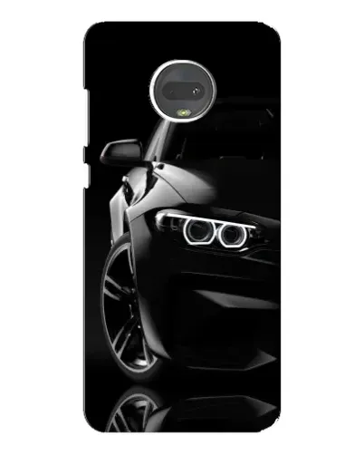 Чехол для Motorola MOTO G7 с картинкой «Черная BMW — профиль» Чехол для Motorola MOTO G7 с картинкой «Черная BMW — профиль»
