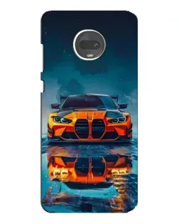 Чехол для Motorola MOTO G7 с картинкой «BMW — золотая эмблема»