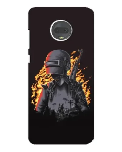 Чехол для Motorola MOTO G7 с картинкой «PUBG — огненный силуэт» Чехол для Motorola MOTO G7 с картинкой «PUBG — огненный силуэт»