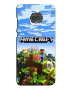 Чехол для Motorola MOTO G7 с картинкой «Minecraft классический мир»