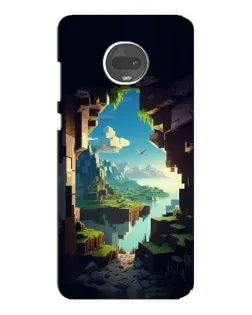 Чехол для Motorola MOTO G7 с картинкой «Вид из пещеры»