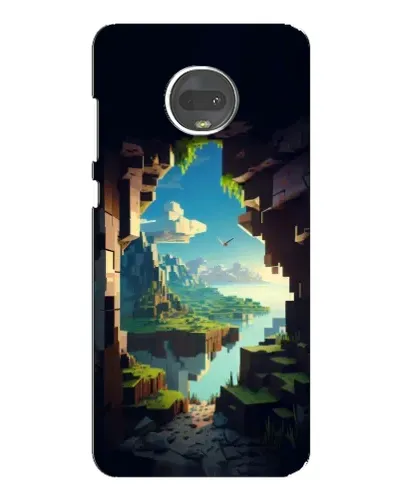 Чехол для Motorola MOTO G7 с картинкой «Вид из пещеры»