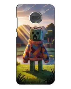 Чехол для Motorola MOTO G7 с картинкой «Крипер в свитере»