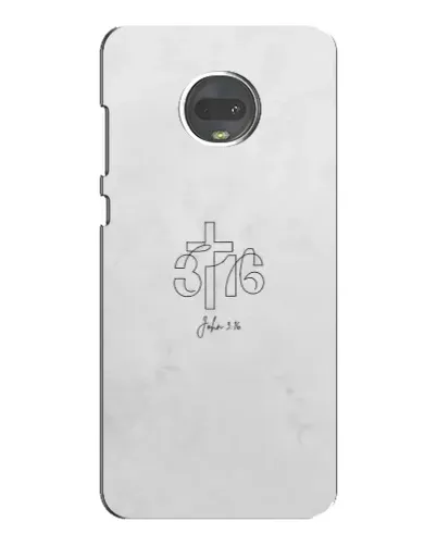 Чехол для Motorola MOTO G7 с картинкой «Иоанна 3:16 Крест»