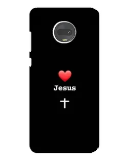Чехол для Motorola MOTO G7 с картинкой «Сердце - Jesus» Чехол для Motorola MOTO G7 с картинкой «Сердце - Jesus»
