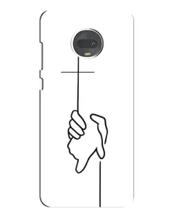 Чехол для Motorola MOTO G7 с картинкой «Рука держит» Чехол для Motorola MOTO G7 с картинкой «Рука держит»