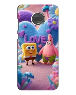 Чехол для Motorola MOTO G7 с картинкой «Губка Боб Патрик»