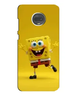 Чехол для Motorola MOTO G7 с картинкой «Позитивный Губка Боб»
