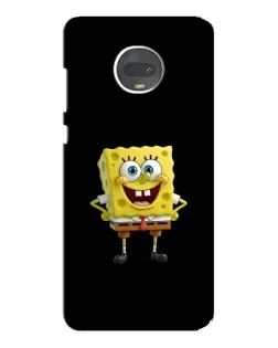 Чехол для Motorola MOTO G7 с картинкой «Классический Губка Боб»