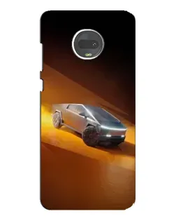 Чехол для Motorola MOTO G7 с картинкой «Cybertruck в пустыне» Чехол для Motorola MOTO G7 с картинкой «Cybertruck в пустыне»