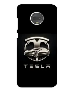 Чехол для Motorola MOTO G7 с картинкой «Tesla — серебристое авто» Чехол для Motorola MOTO G7 с картинкой «Tesla — серебристое авто»