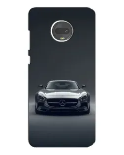 Чехол для Motorola MOTO G7 с картинкой «Mercedes на черном»