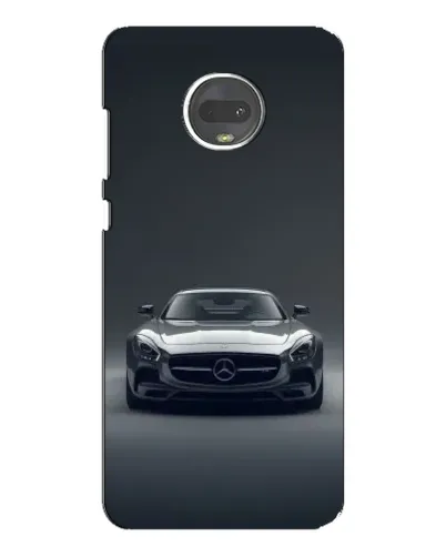 Чехол для Motorola MOTO G7 с картинкой «Mercedes на черном»