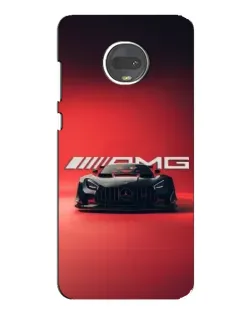 Чехол для Motorola MOTO G7 с картинкой «Mercedes AMG — красная линия»