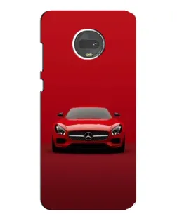 Чехол для Motorola MOTO G7 с картинкой «Красный Mercedes AMG»