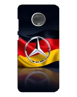 Чехол для Motorola MOTO G7 с картинкой «Mercedes — флаг Германии»