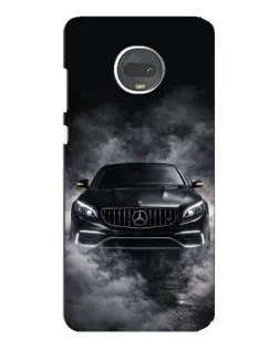 Чехол для Motorola MOTO G7 с картинкой «Mercedes в дыму»