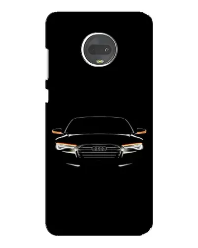 Чехол для Motorola MOTO G7 с картинкой «Audi — ночной контур»