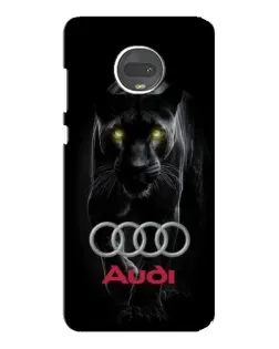 Чехол для Motorola MOTO G7 с картинкой «Пантера и Audi» Чехол для Motorola MOTO G7 с картинкой «Пантера и Audi»