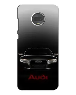 Чехол для Motorola MOTO G7 с картинкой «Audi — градиентный контур» Чехол для Motorola MOTO G7 с картинкой «Audi — градиентный контур»
