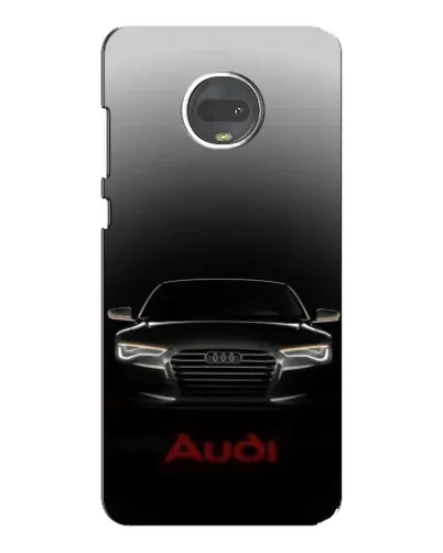 Чехол для Motorola MOTO G7 с картинкой «Audi — градиентный контур»