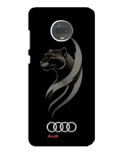 Чехол для Motorola MOTO G7 с картинкой «Графика — пантера и Audi»