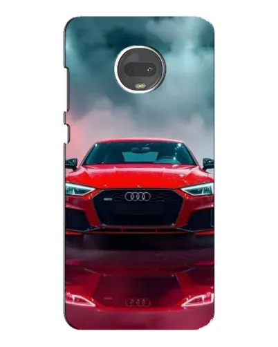 Чехол для Motorola MOTO G7 с картинкой «Audi RS — красный стиль»