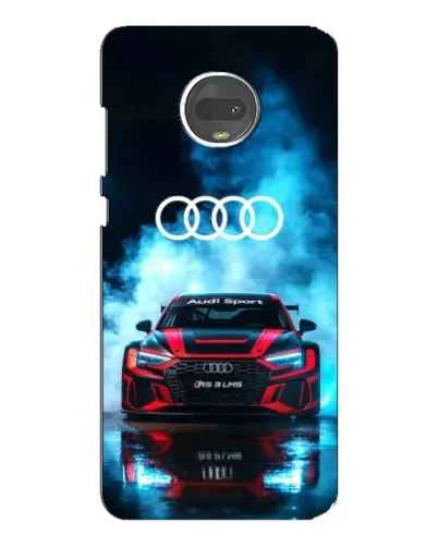 Чехол для Motorola MOTO G7 с картинкой «Audi Sport — неон»