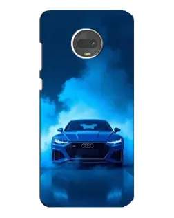 Чехол для Motorola MOTO G7 с картинкой «Audi — голубая энергия» Чехол для Motorola MOTO G7 с картинкой «Audi — голубая энергия»