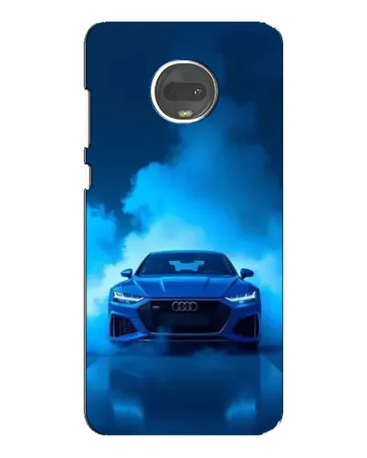 Чехол для Motorola MOTO G7 с картинкой «Audi — голубая энергия»